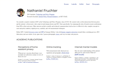 Desktop Screenshot of nathanielfruchter.com