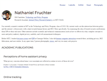 Tablet Screenshot of nathanielfruchter.com